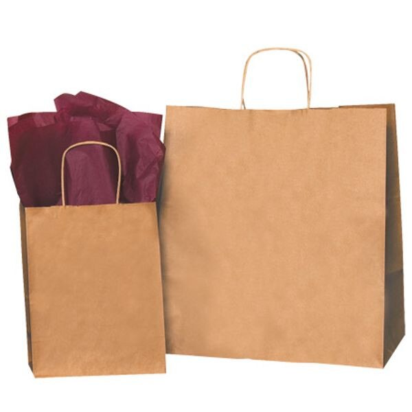 Kraft Paper Shopping Bags - Jumbo,