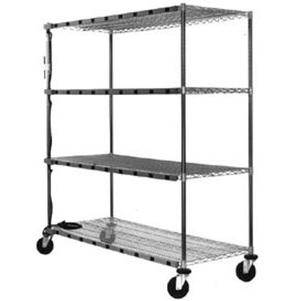Eagle BIC Chrome Burn-In Cart, 28"