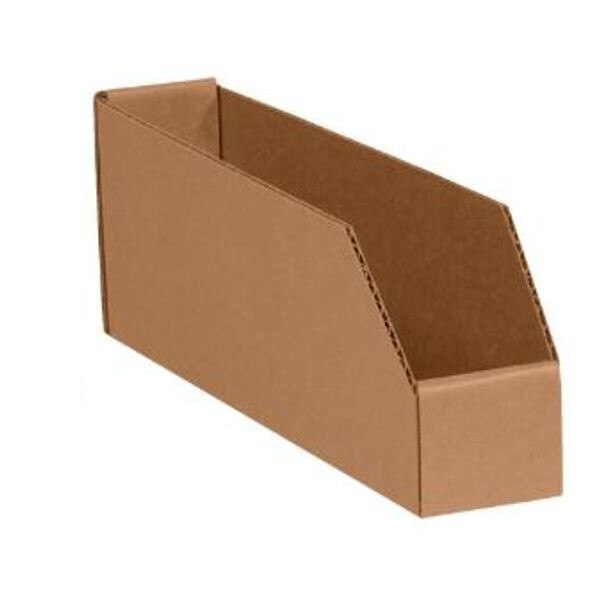 Kraft Corrugated Open Bins, 2" x 9"