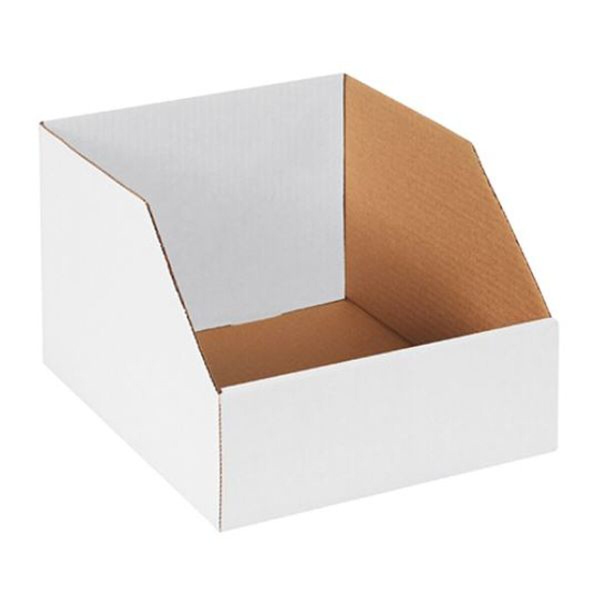 White Jumbo Bin Box, 10" x 12" x 8"