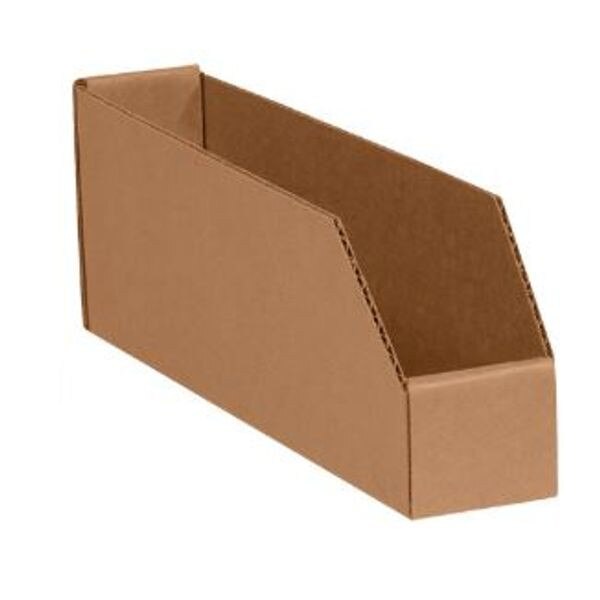 Kraft Corrugated Open Bins, 2" x 12