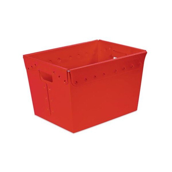 Corrugated Plastic Storage Tote, 18