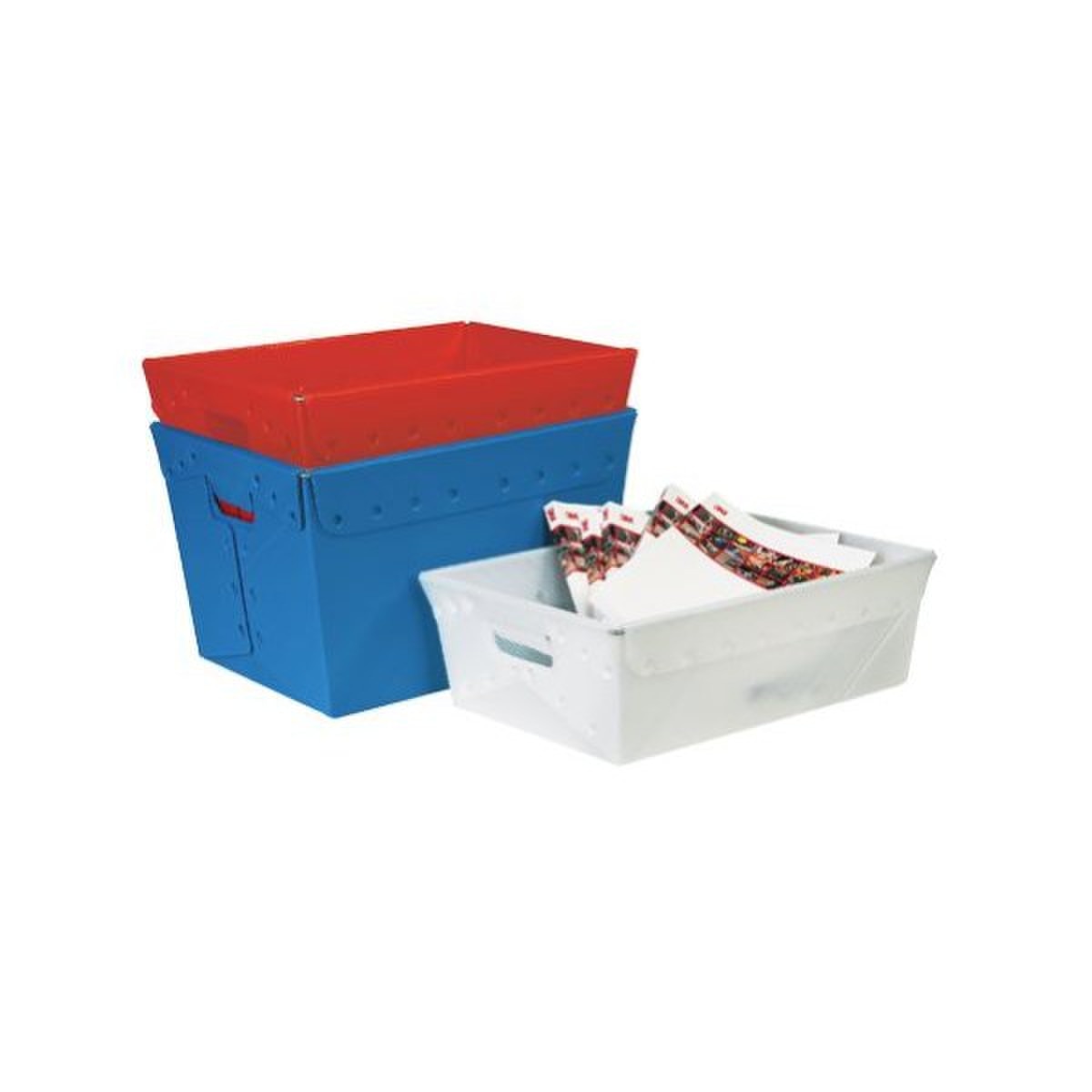 Corrugated Plastic Storage Tote, 23