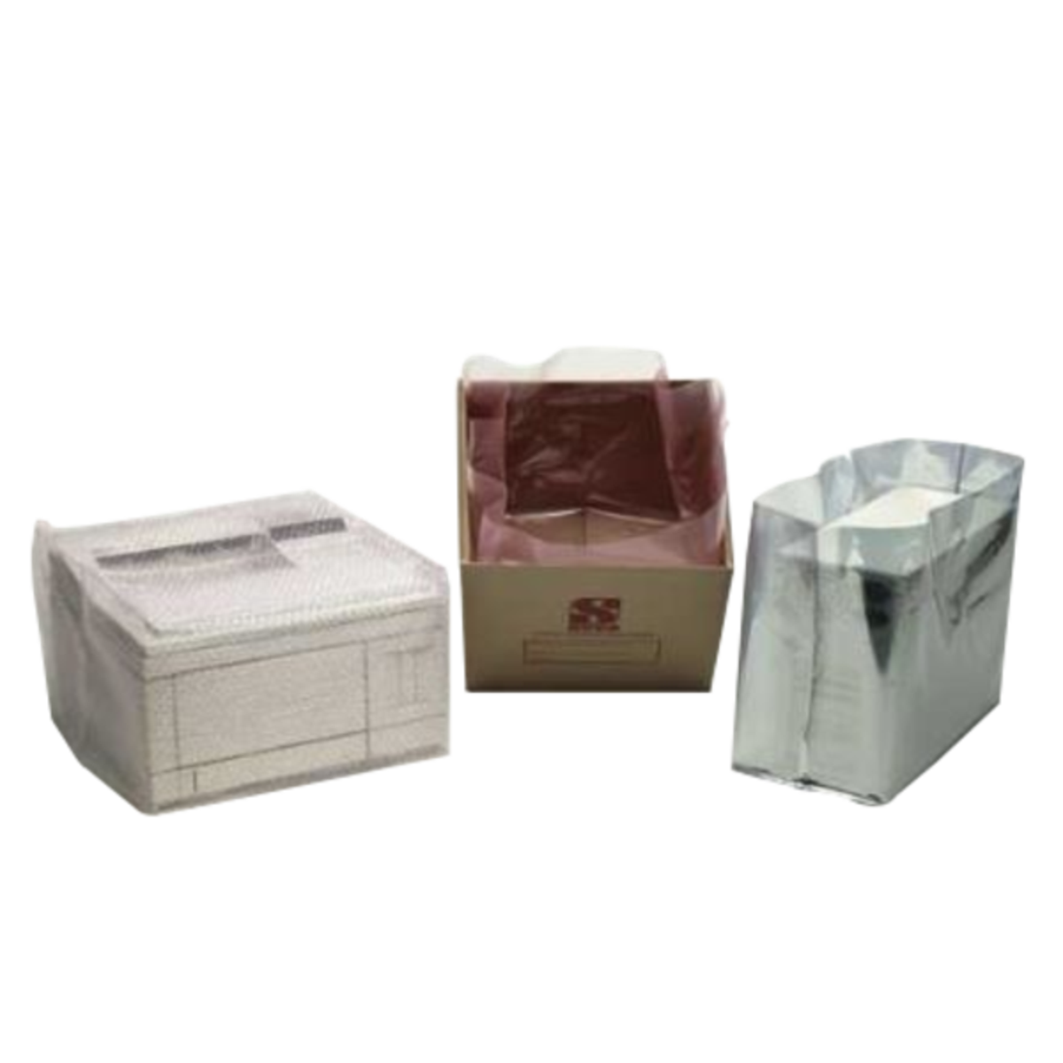 Pink Antistatic Square Bottom Bags,