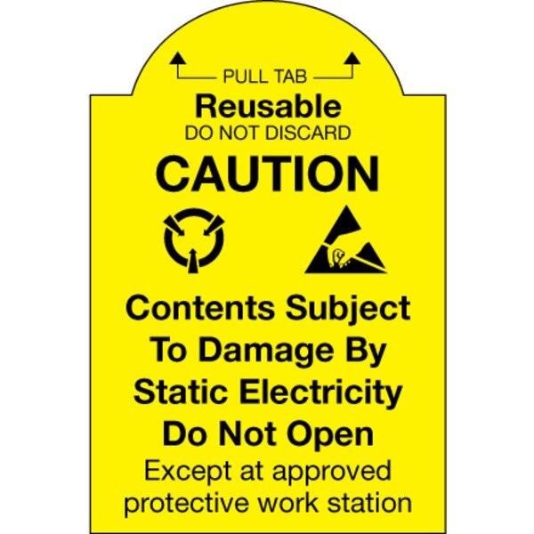 CP5018 Reusable Pull-Tab Caution La