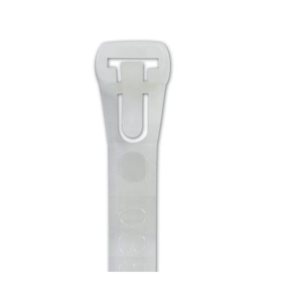 Releasable Cable Ties, Natural, 10
