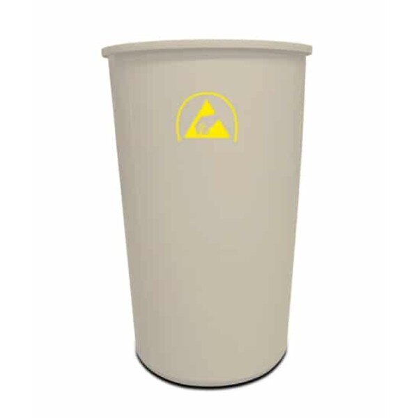 DB-1622 ESD Trash Can, Grey, 44 Qua