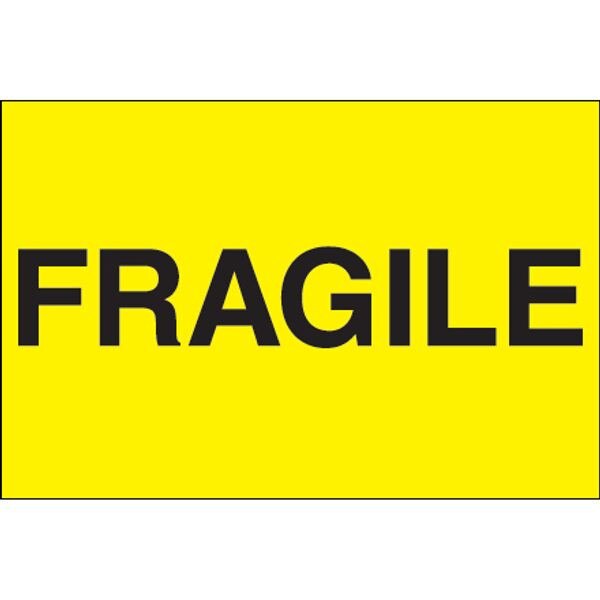 Fragile - (Fluorescent Yellow) Labe