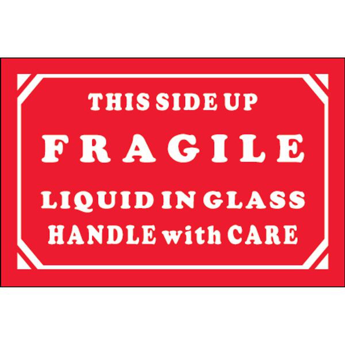 Fragile-Liquid In Glass - HWC Label