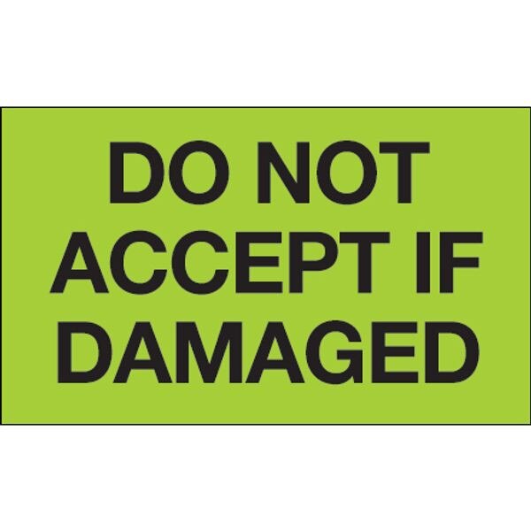 Do Not Accept If Damaged Label, Flu
