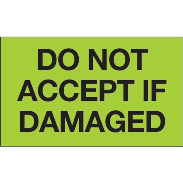 Do Not Accept If Damaged Label, Flu