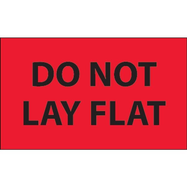Do Not Lay Flat Label, Fluorescent