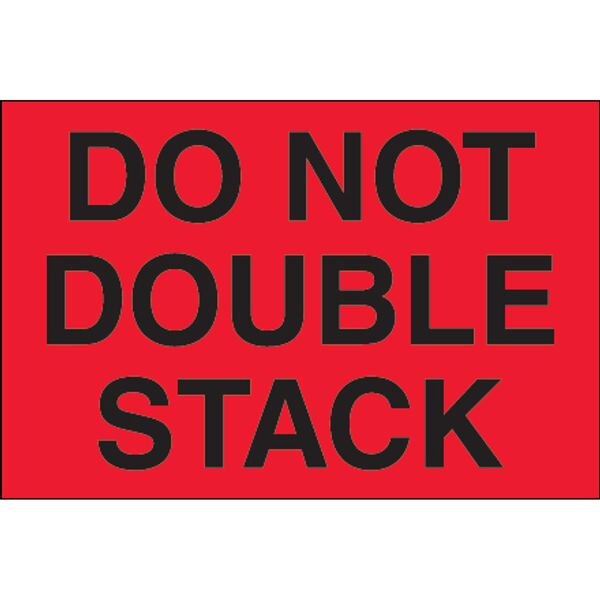 Do Not Double Stack Label, Fluoresc