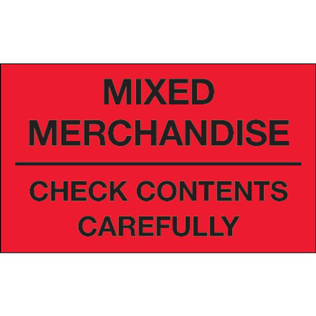 Mixed Merchandise, Check Contents C