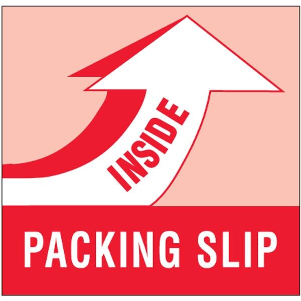 Packing Slip Inside Label, 4" x 4",