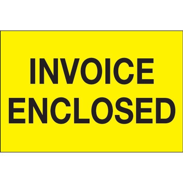 Invoice Enclosed Label, Fluorescent