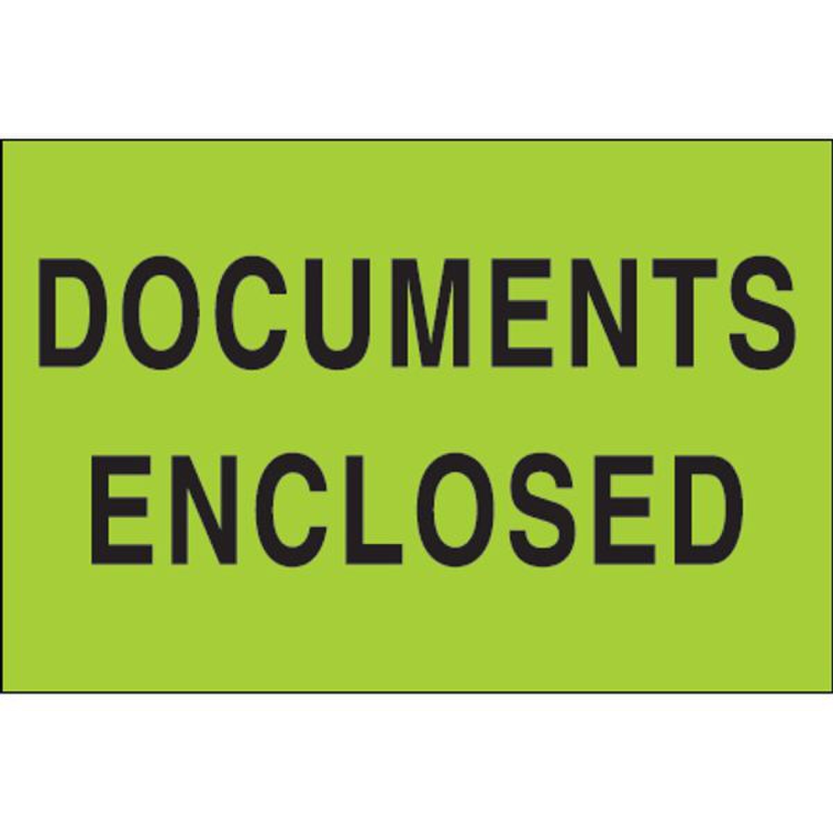 Documents Enclosed Enclosed Label,
