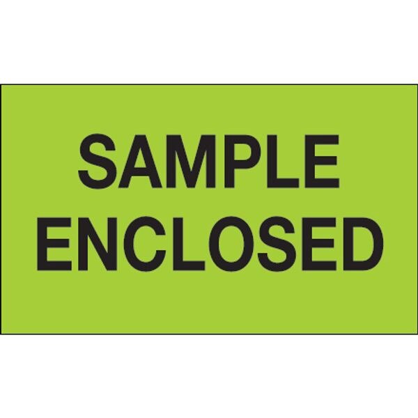 Sample Enclosed Label, Fluorescent