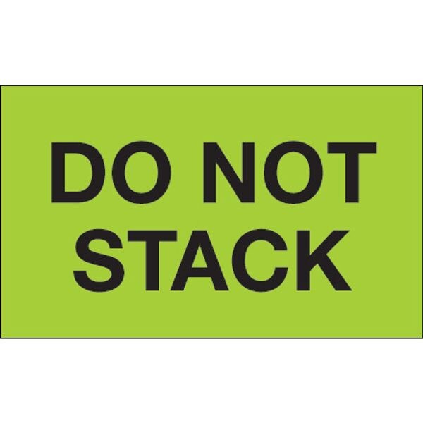 Do Not Stack Label, Fluorescent Gre