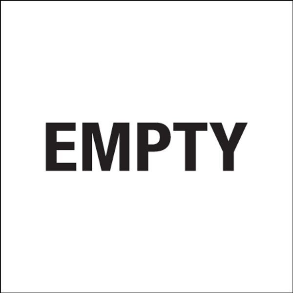 Empty Label, 6" x 6", 500/Roll