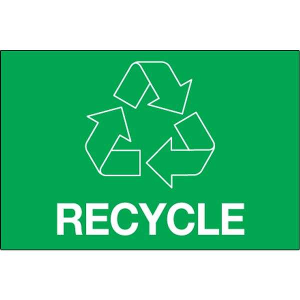 Recycle Label, 3" x 2", 500/Roll