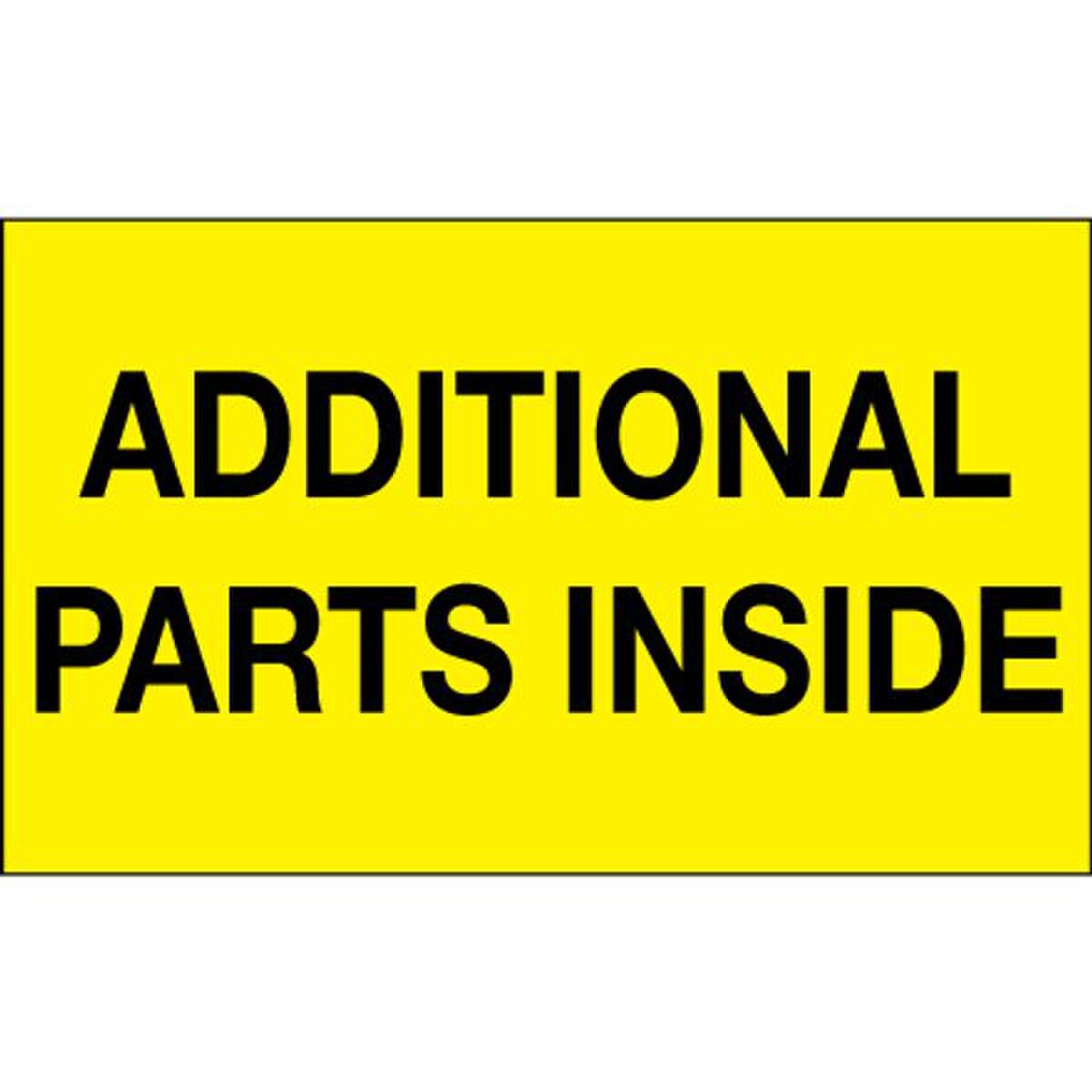 Additional Parts Inside Label, Fluo