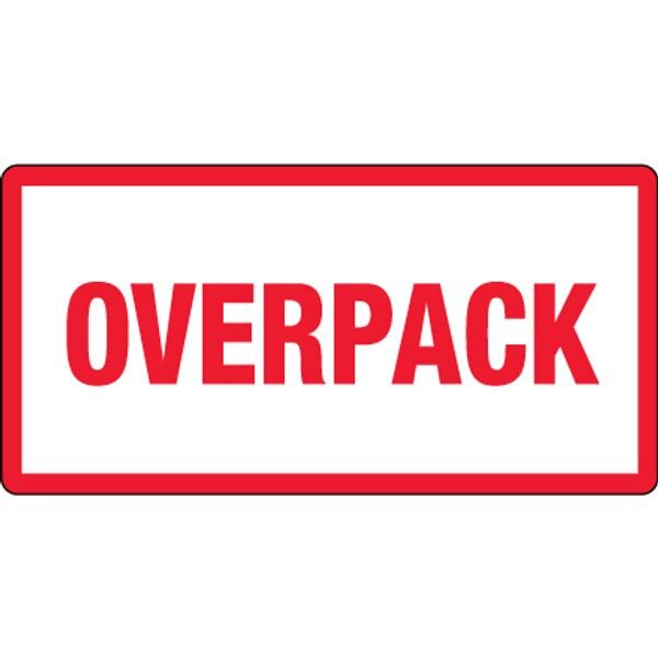 Overpack Label, 3" x 6", 500/Roll