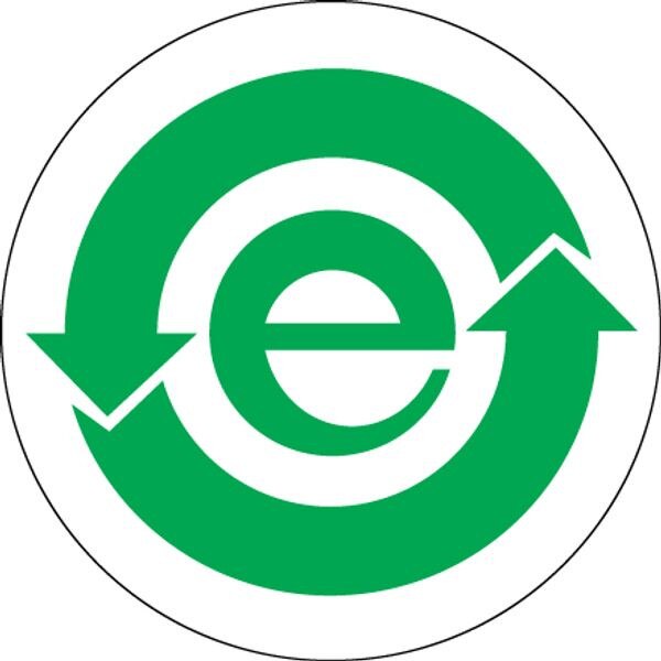 China RoHS Label, 1" Circle, 500/Ro