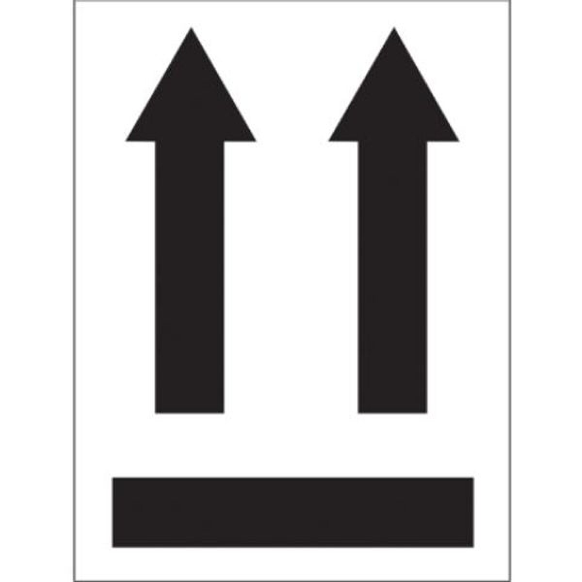 Two Black Arrows Over Black Bar - A