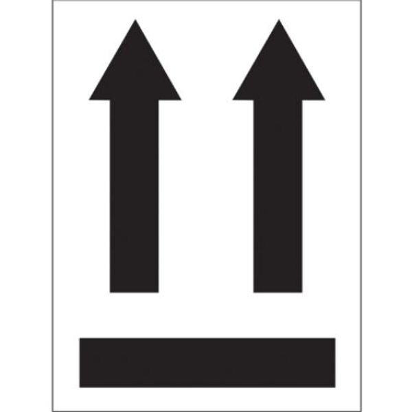 Two Black Arrows Over Black Bar - A