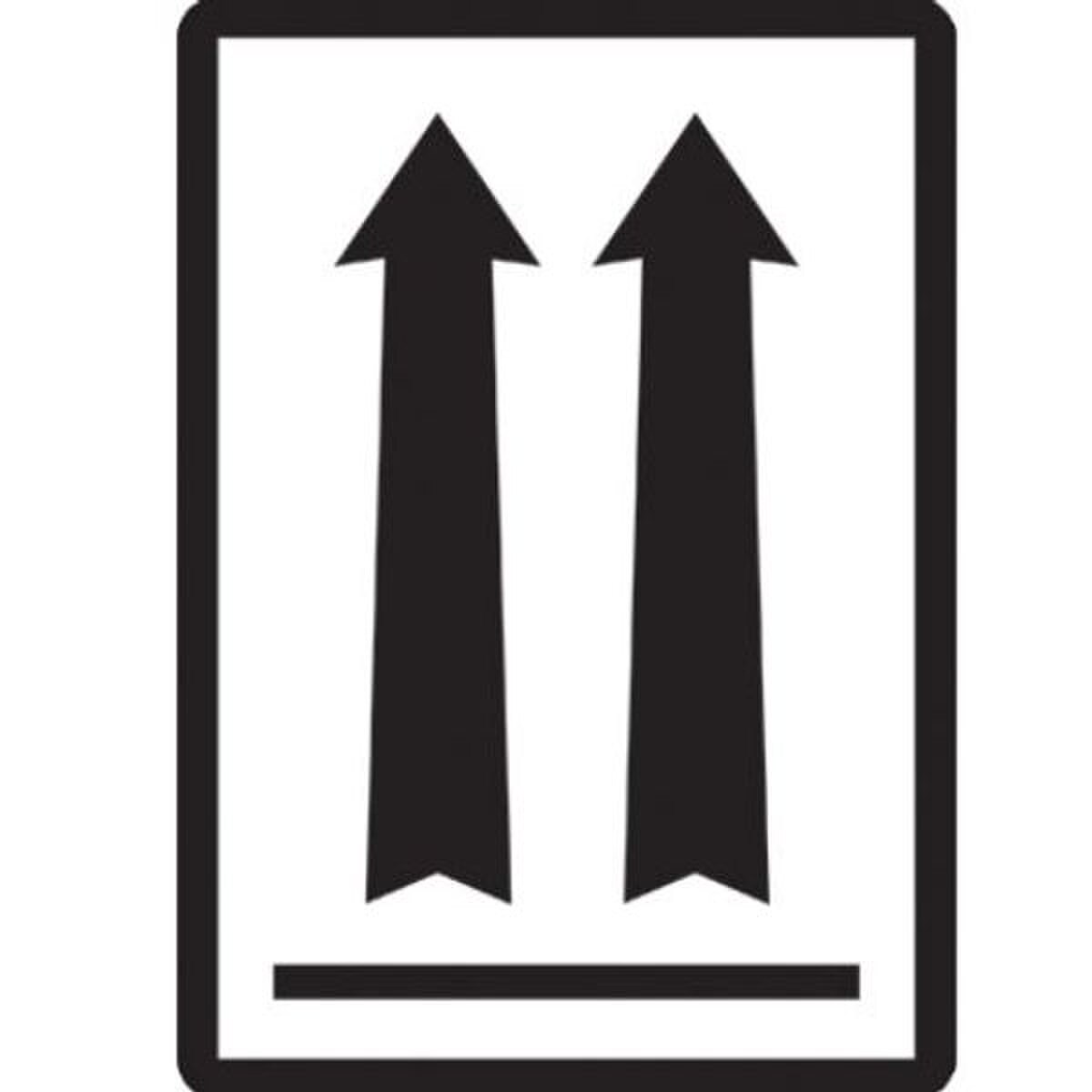 Two Black Arrows Over Black Bar - A