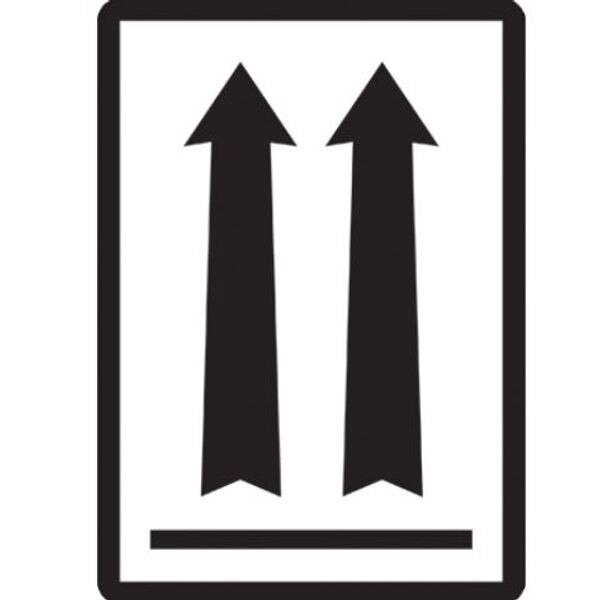 Two Black Arrows Over Black Bar - A