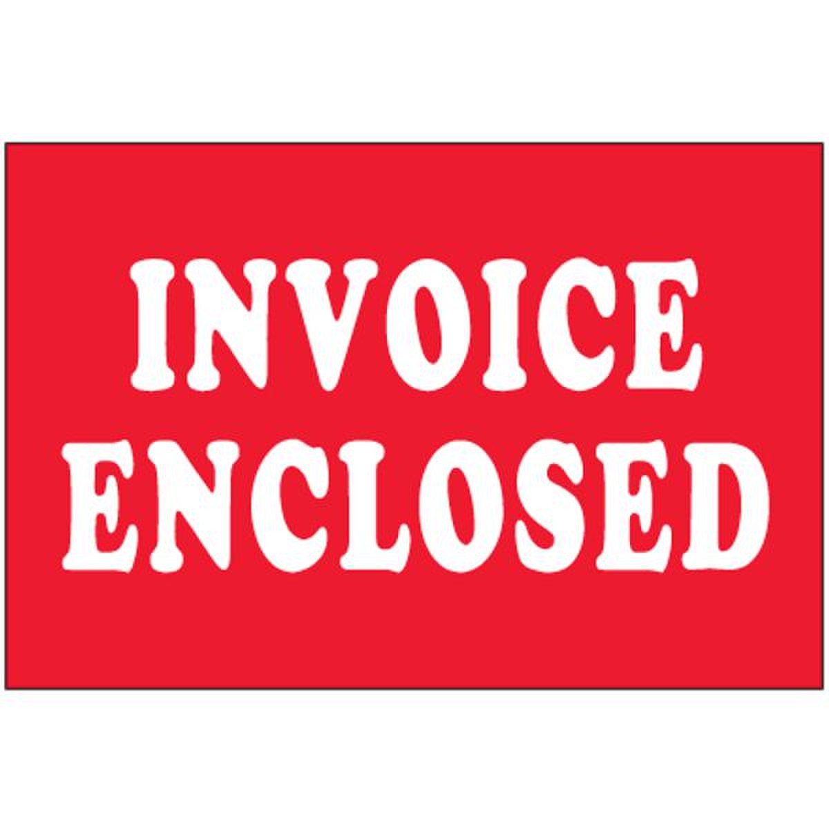 Invoice Enclosed Label, 2" x 3", 50