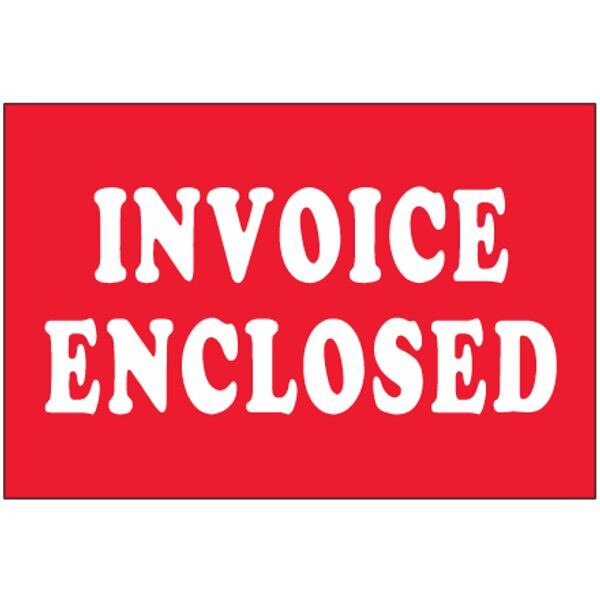 Invoice Enclosed Label, 2" x 3", 50