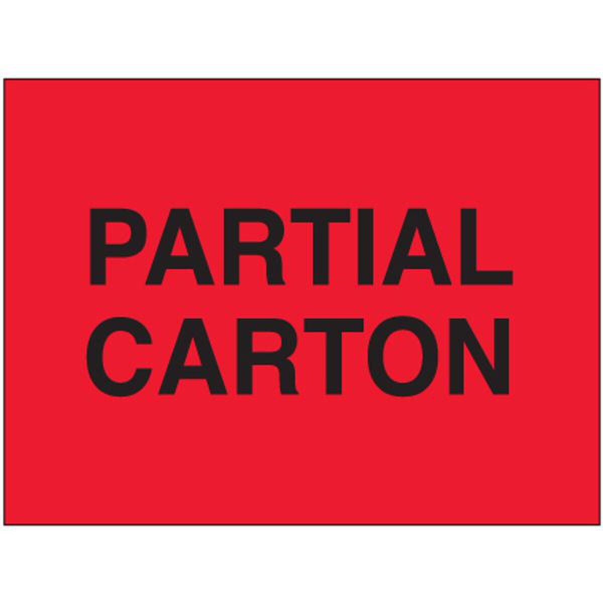 Partial Carton Label, Fluorescent R