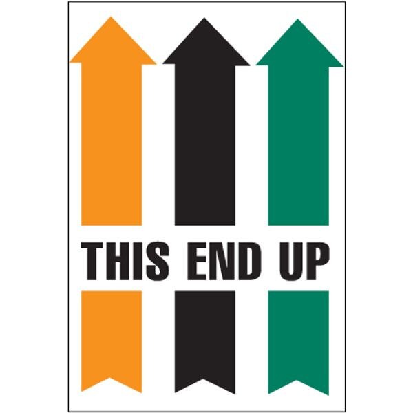 This End Up - Arrows Label, 4" x 6"