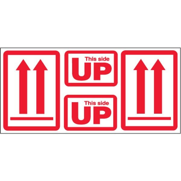 This Side Up Arrows Label, 5" x 9",