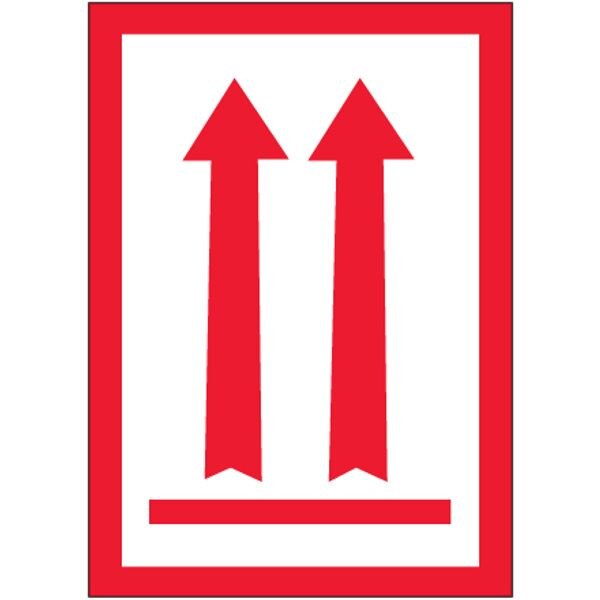 Two Red Arrows Over Red Bar - Arrow