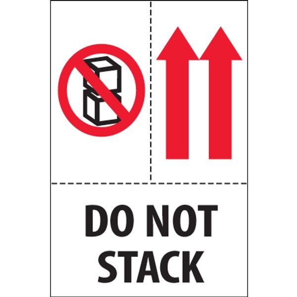 Do Not Stack Label, 4" x 6", 500/Ro