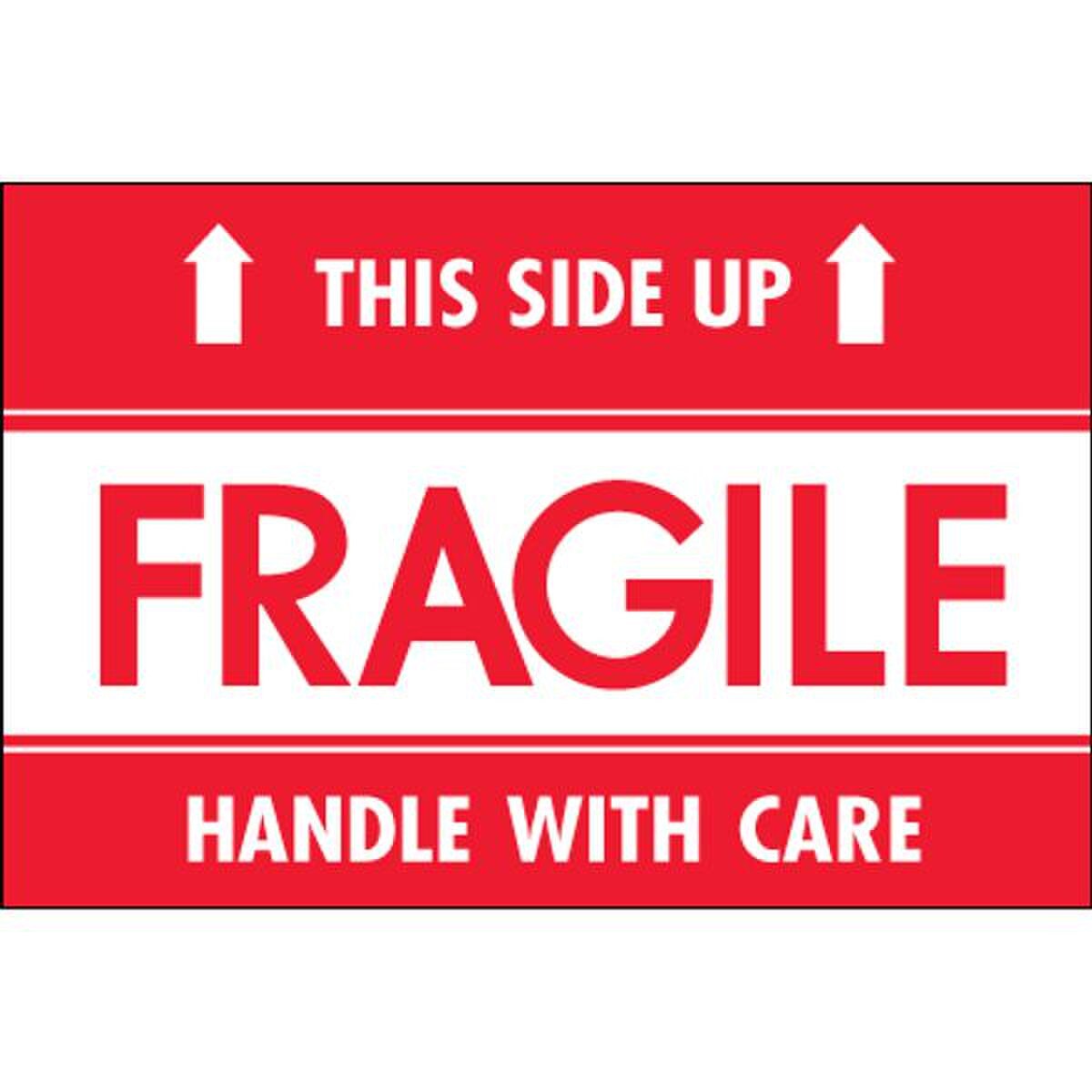Fragile - This Side Up - HWC Label,