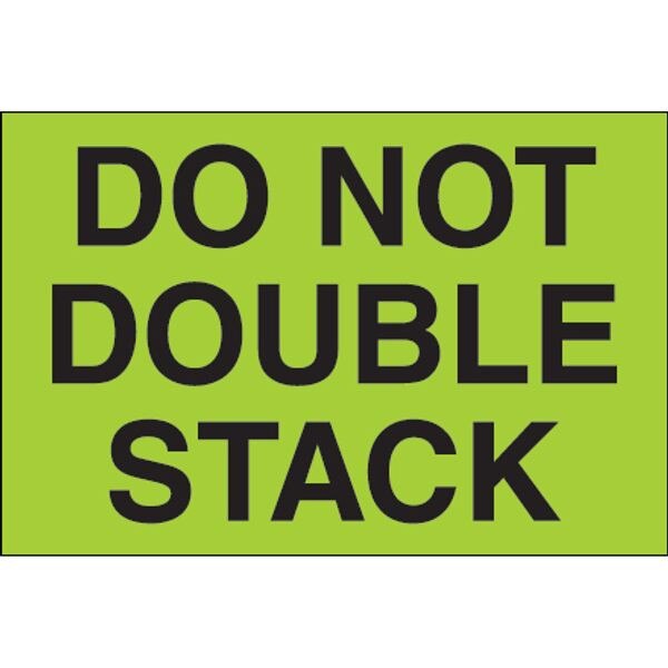 Do Not Double Stack Label, Fluoresc
