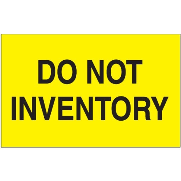 Do Not Inventory Label, Fluorescent