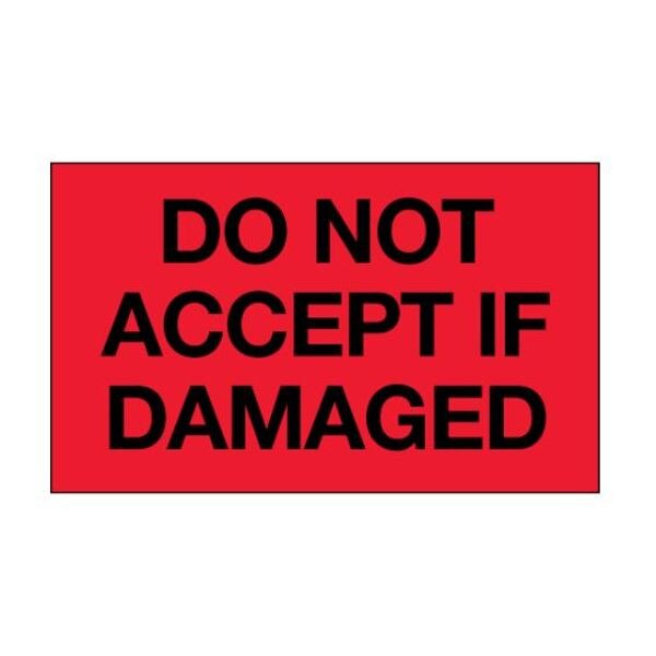 Do Not Accept If Damaged Label, Flu