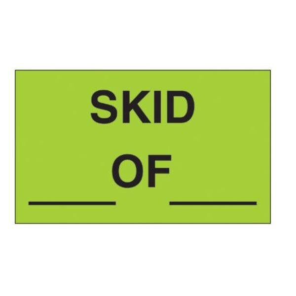 Skid _ of _ Label, Fluorescent Gree