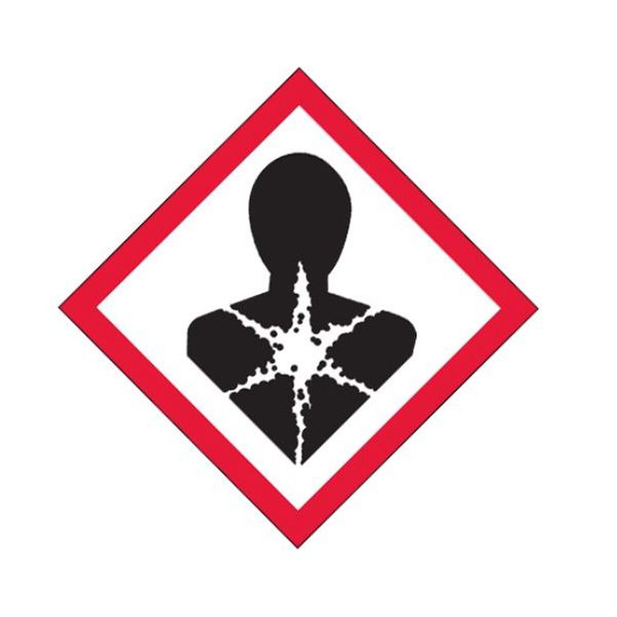 Health Hazard Label, 1" x 1", 500/R