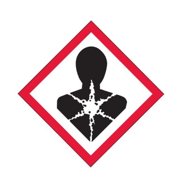 Health Hazard Label, 1" x 1", 500/R