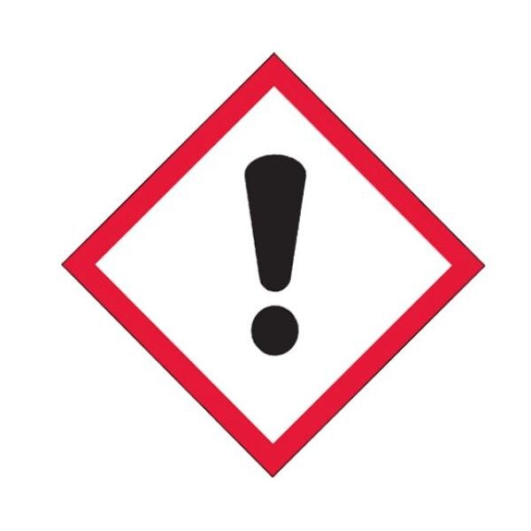 Exclamation Mark Label, 1" x 1", 50