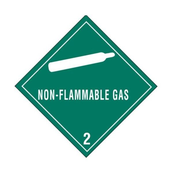 Non-Flammable Gas - 2 Label, 4" x 4