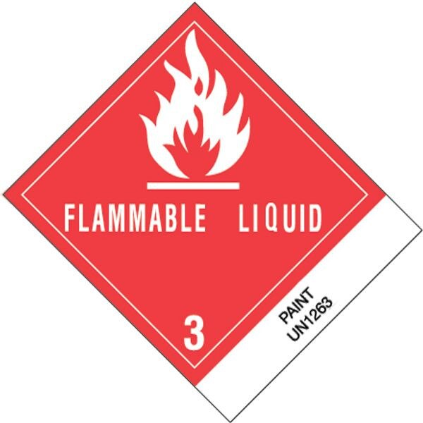 Paint Label, 4" x 4-3/4", 500/Roll