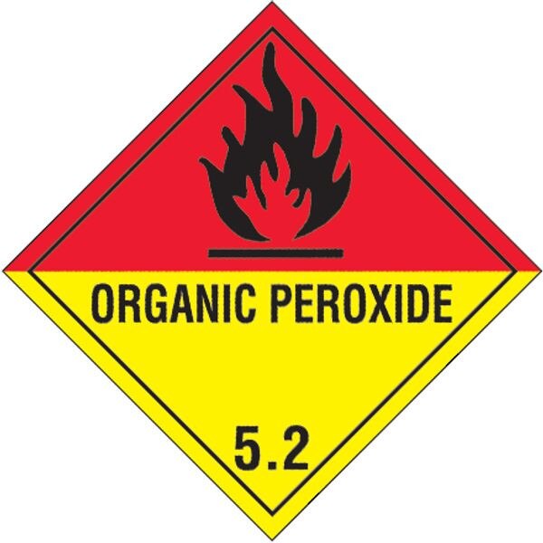 Organic Peroxide - 5.2 Label, 4" x